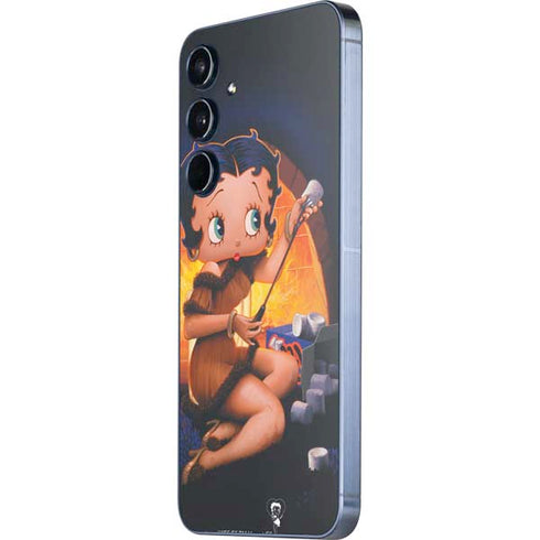 Betty Boop Roasting Marshmallows Galaxy A55 5G Skin